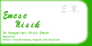 emese misik business card